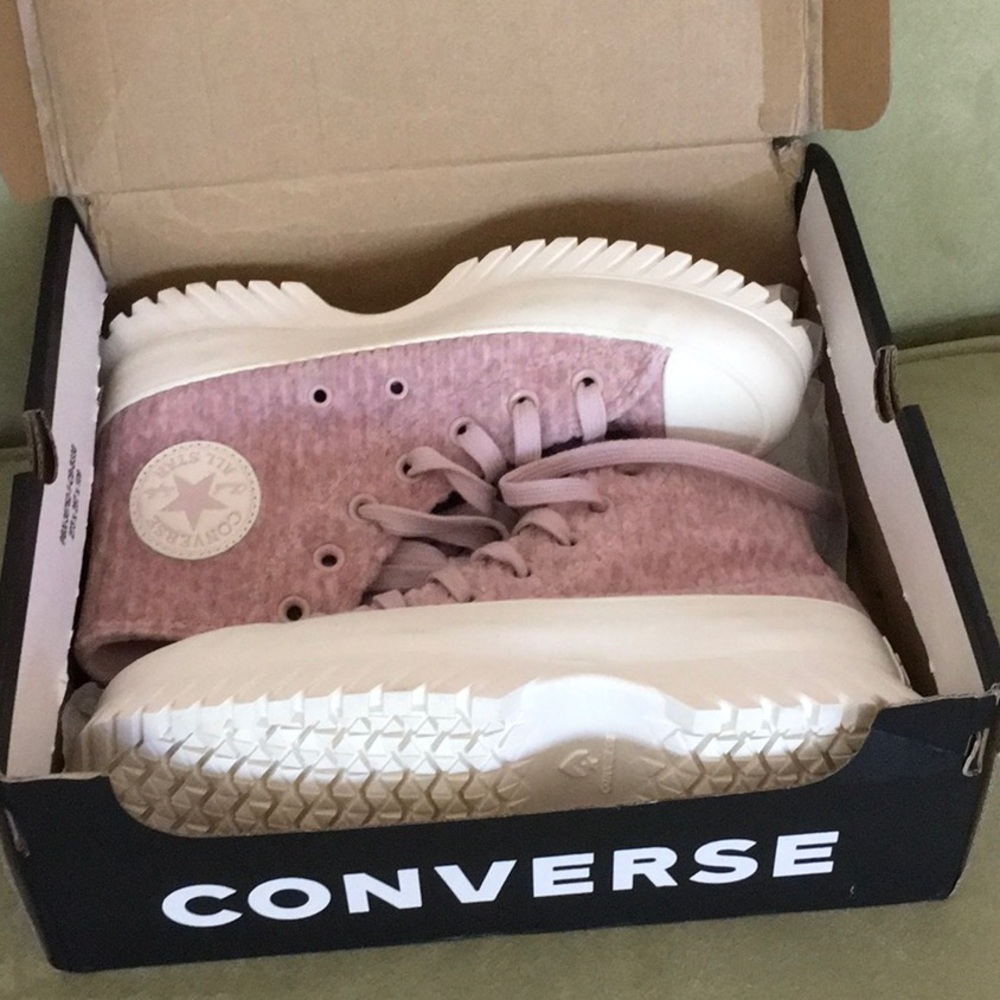 Converse Mauve High-Top Sneakers